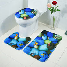 Load image into Gallery viewer, 3 pièces/ensemble tapis de salle de bain ensemble flanelle anti-dérapant cuisine tapis de bain tapis salle de bain tapis de toilette lavable Tapete Banheiro