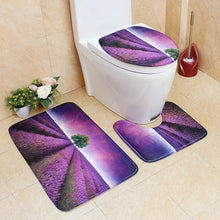 Load image into Gallery viewer, 3 pièces/ensemble tapis de salle de bain ensemble flanelle anti-dérapant cuisine tapis de bain tapis salle de bain tapis de toilette lavable Tapete Banheiro