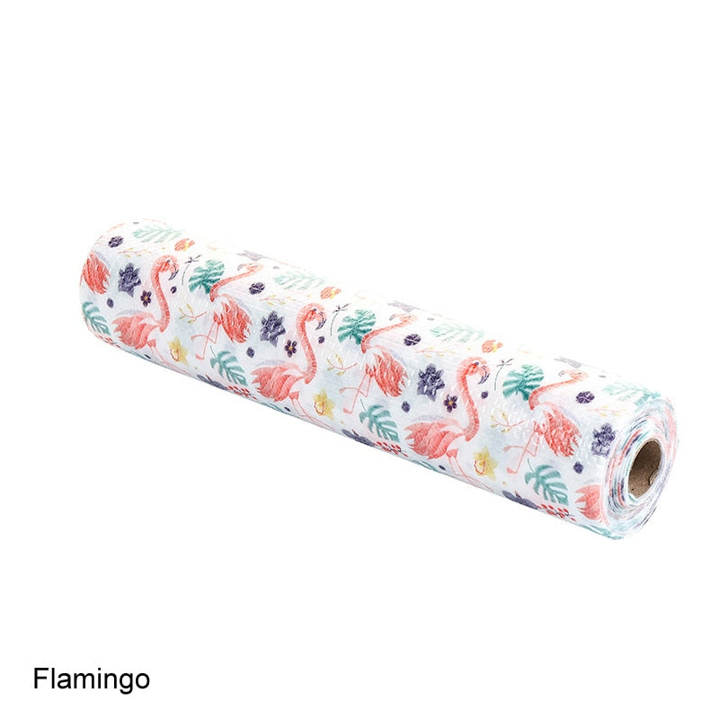 1 Roll Kitchen Sticker Table Mat Drawers Cabinet Shelf Liners Flamingo Cupboard Placemat Waterproof Oil proof Shoes Cabinet Mat