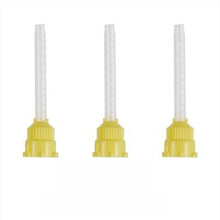 Load image into Gallery viewer, Dental SiliconeRubber Mixing HeadDental Impression Tip Temporary 1: 1 Silicone Rubber, 50X Yellow Tips+Injection Headteeth clean
