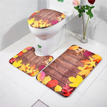 Load image into Gallery viewer, 3 pièces/ensemble tapis de salle de bain ensemble flanelle anti-dérapant cuisine tapis de bain tapis salle de bain tapis de toilette lavable Tapete Banheiro
